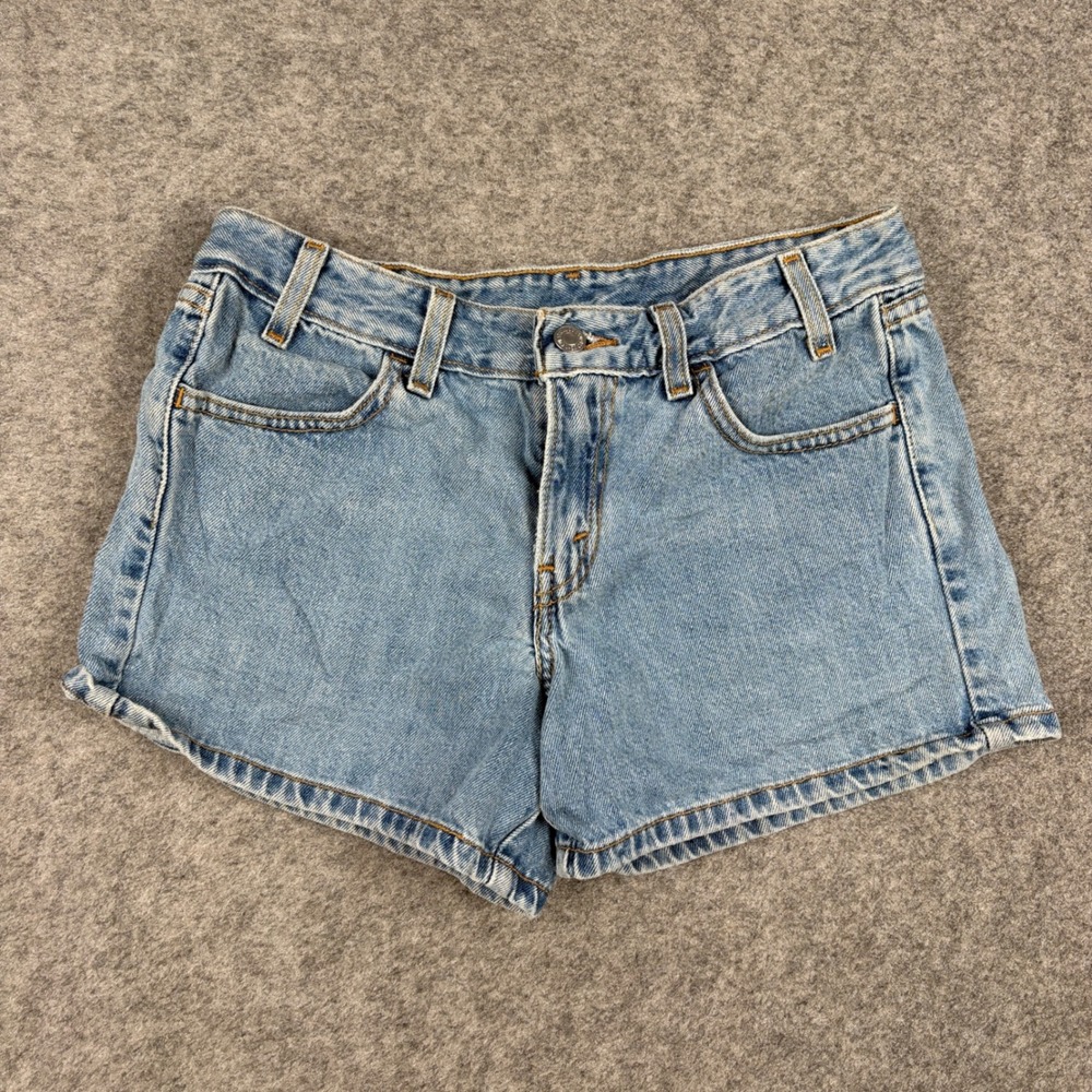 Levis Shorts Women Size 5 JR Light Blue Denim Vintage High Rise Cut Offs